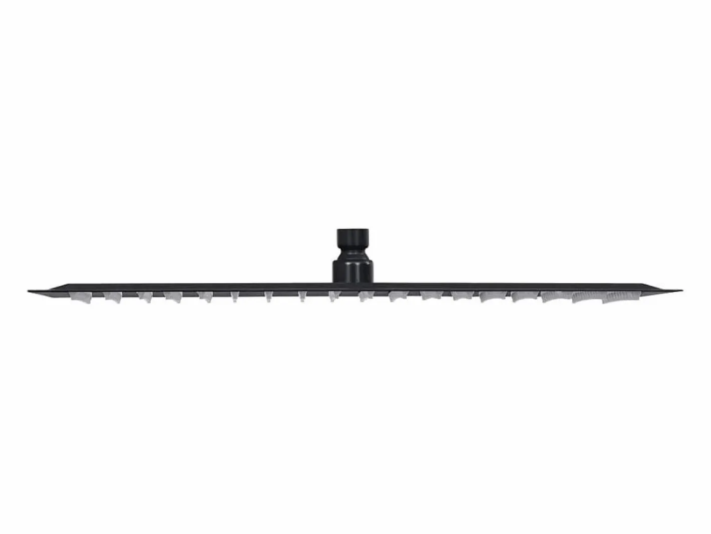 Helloshop26 Rociador de ducha de lluvia cabezal de ducha accesorio de baño acero inoxidable 50 x 50 cm cuadrado negro 02_0002081 Gris