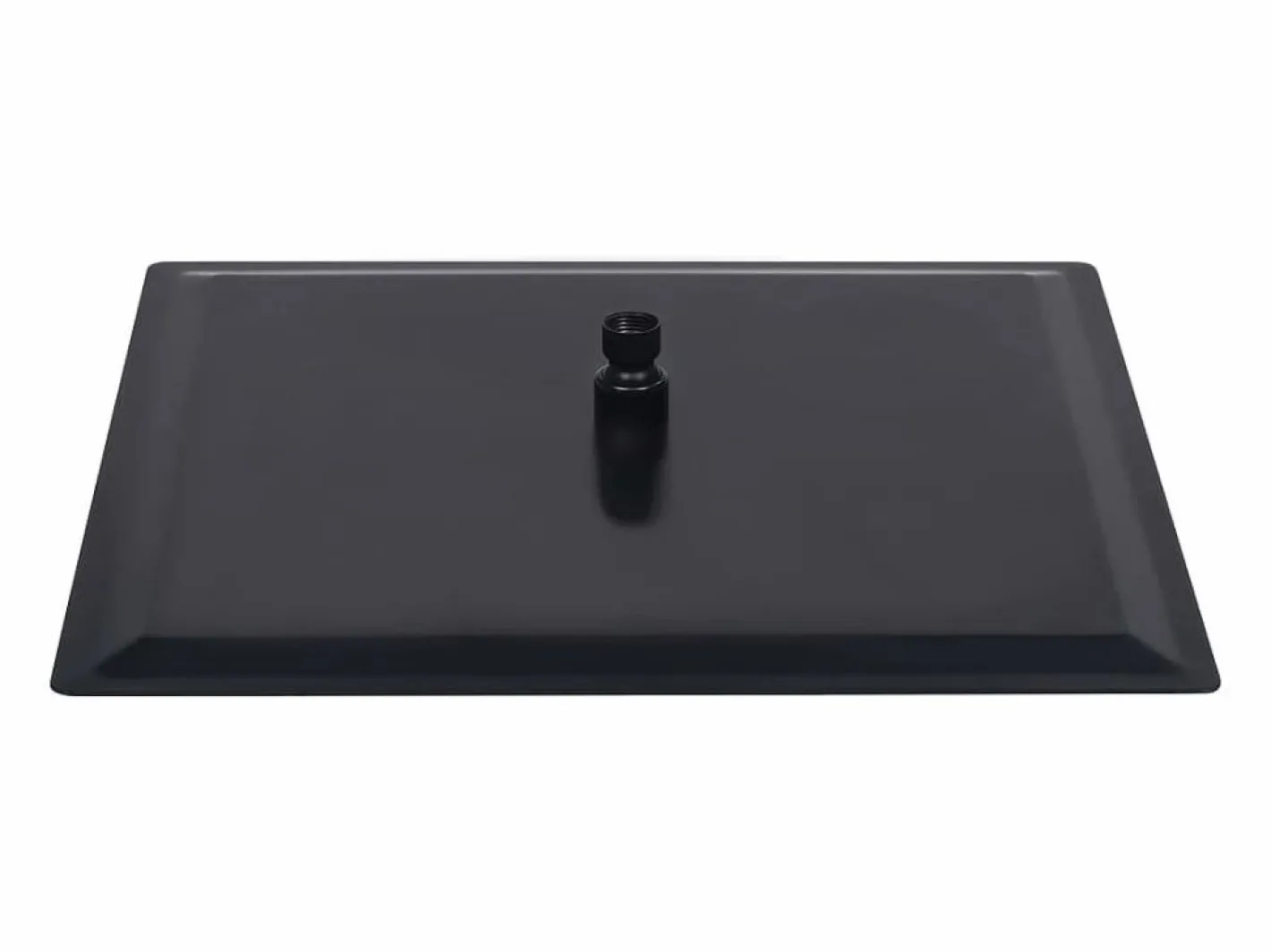 Helloshop26 Rociador de ducha de lluvia cabezal de ducha accesorio de baño acero inoxidable 50 x 50 cm cuadrado negro 02_0002081 Gris