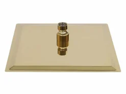 Rociador de ducha de lluvia acero inoxidable 20x20 cm cuadrado dorado 02_0002090^Helloshop26
