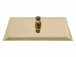 Helloshop26 Alcachofa De Ducha, Cabezal|Rociador de ducha de lluvia de acero inoxidable 30x20 cm rectangular acabado dorado 02_0002095