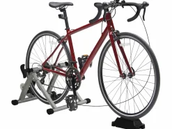 Homcom Rodillo entrenamiento bicicleta plata 54.5x47.2x39.1 cm Plateado Discount
