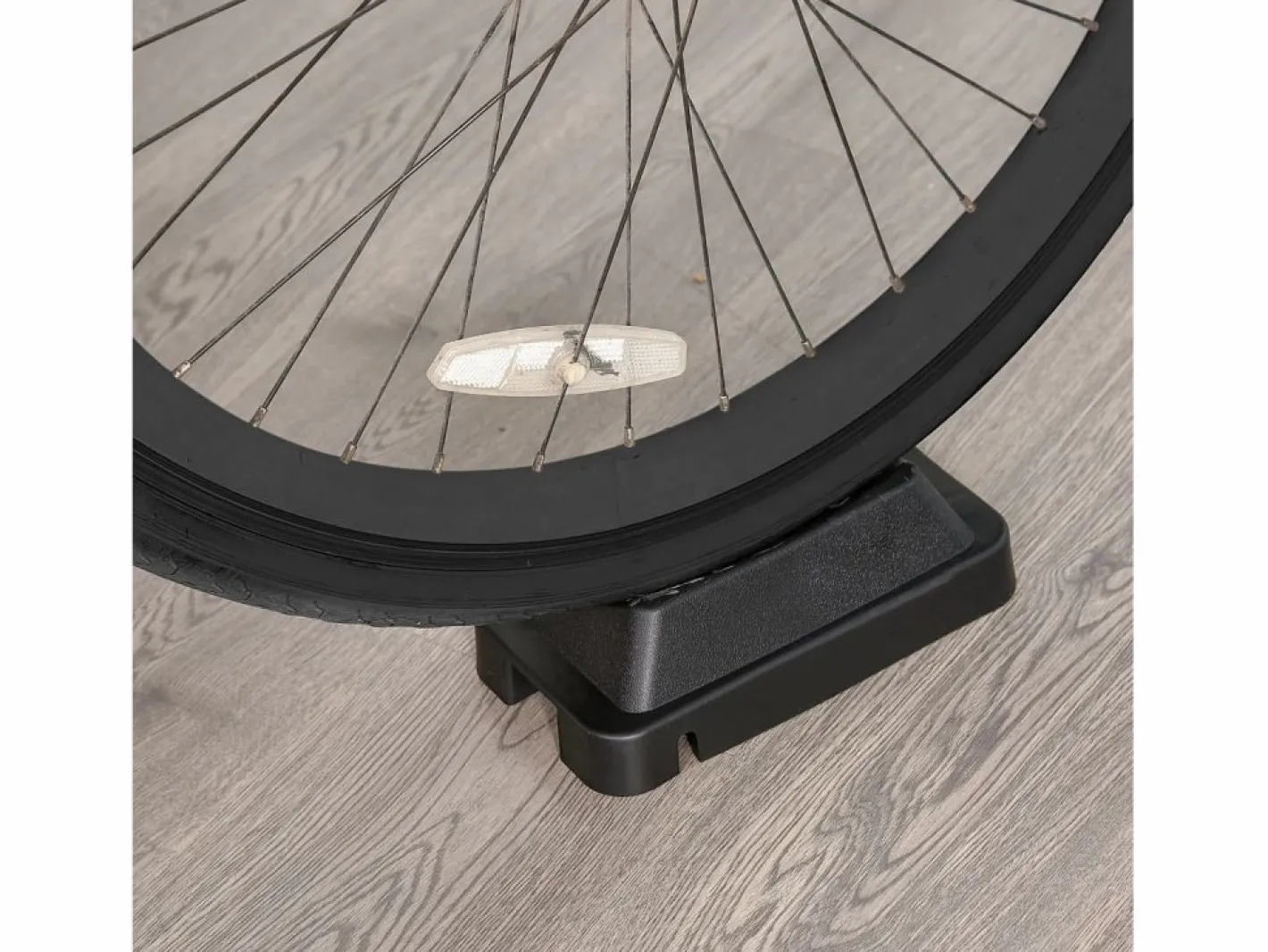 Homcom Rodillo entrenamiento bicicleta plata 54.5x47.2x39.1 cm Plateado Discount