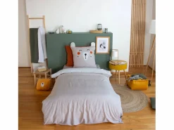 Sweeek Juego De Sábanas|Ropa de cama de microfibra reversible impreso bosque de otoño, 1 plaza