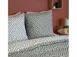 Ropa de cama de microfibra reversibles con estampado de laberinto^ New