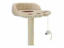 Runi Rascador para gatos con poste de sisal 40 cm y marrón^Garden Furniture