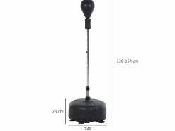 Homcom Saco de boxeo de pie ø48x154 cm Negro Hot