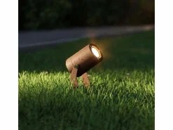 Iluminación Exterior|Sair - Foco LED redondo de 10 W IP65 3000 K - Luz de jardín para plantas o setos h36cm - Beneito faure