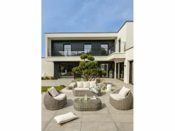 Dcb Garden Salones De Jardín|Salón de jardín 5 plazas de resina trenzada redonda