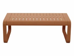 Salón de jardín de aluminio: 1 sofá de 3 plazas y 1 mesa de centro - con cojines beige - LOMIA de^MYLIA Outlet