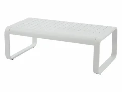Salón de jardín de aluminio: 1 sofá de 3 plazas y 1 mesa de centro - con cojines beige - LOMIA de^MYLIA Best