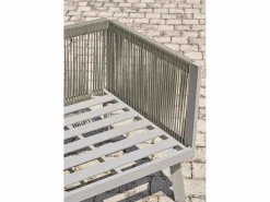 Paris Garden Salón de jardín de esquina 7 plazas de aluminio Gris Best