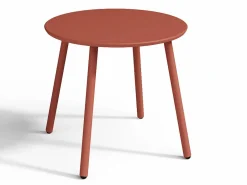 MYLIA Salones De Jardín|Salón de jardín de metal : 2 sillones bajos apilables y una mesa auxiliar