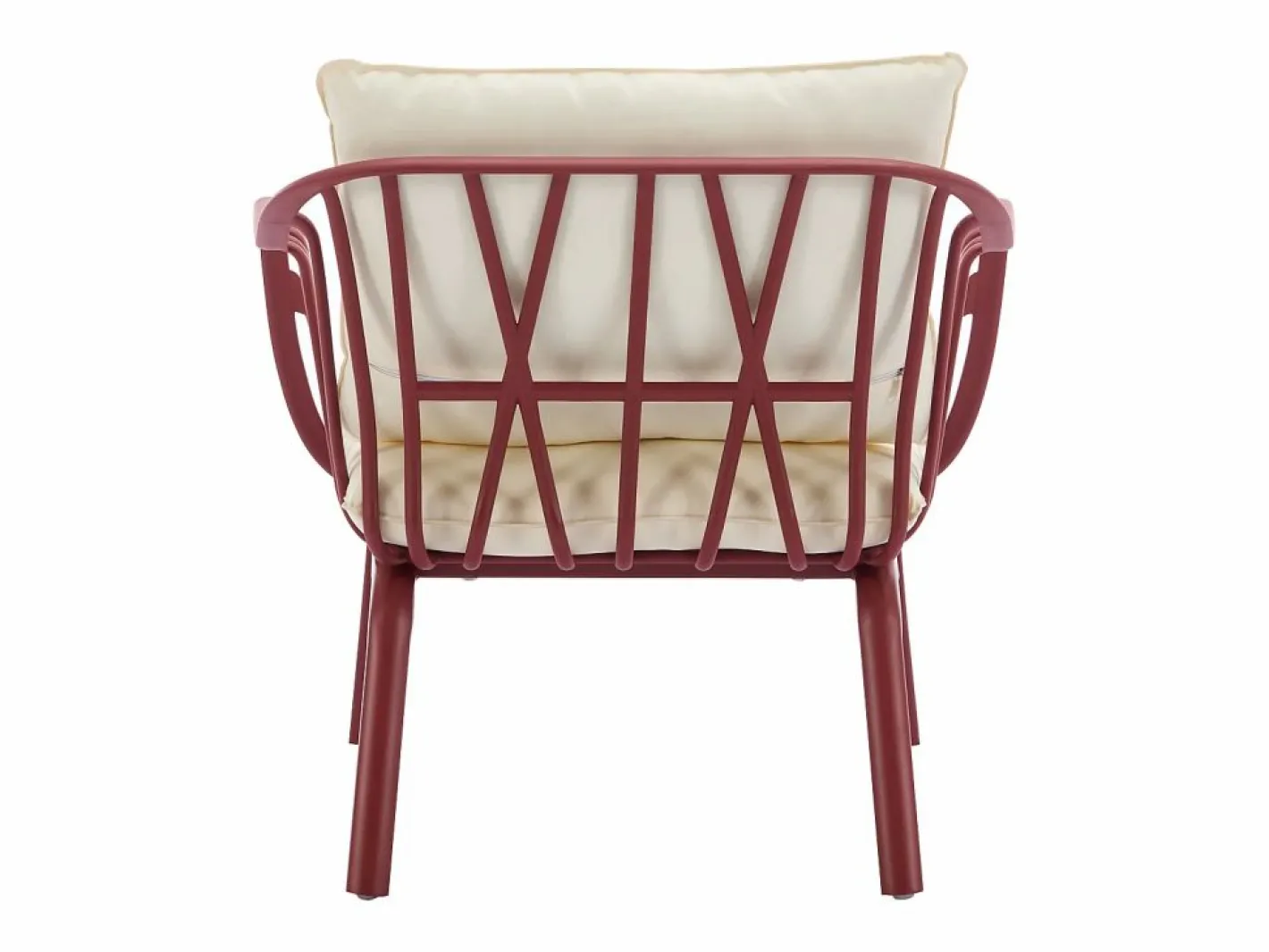 MYLIA Colección Rouge Passion|Salón de jardín de polipropileno y metal - Burdeos - LOYNA de
