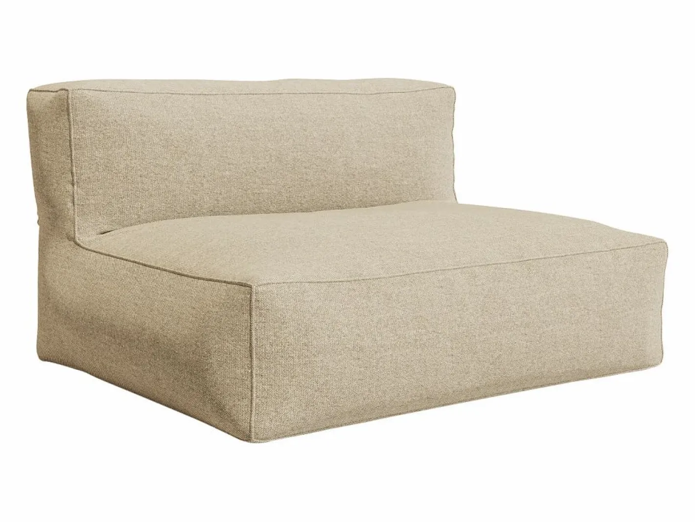 Salón de jardín de tela para 4 personas: 1 sofá, 1 Chaise longue y un puf - - NOUMARA de^MYLIA Hot