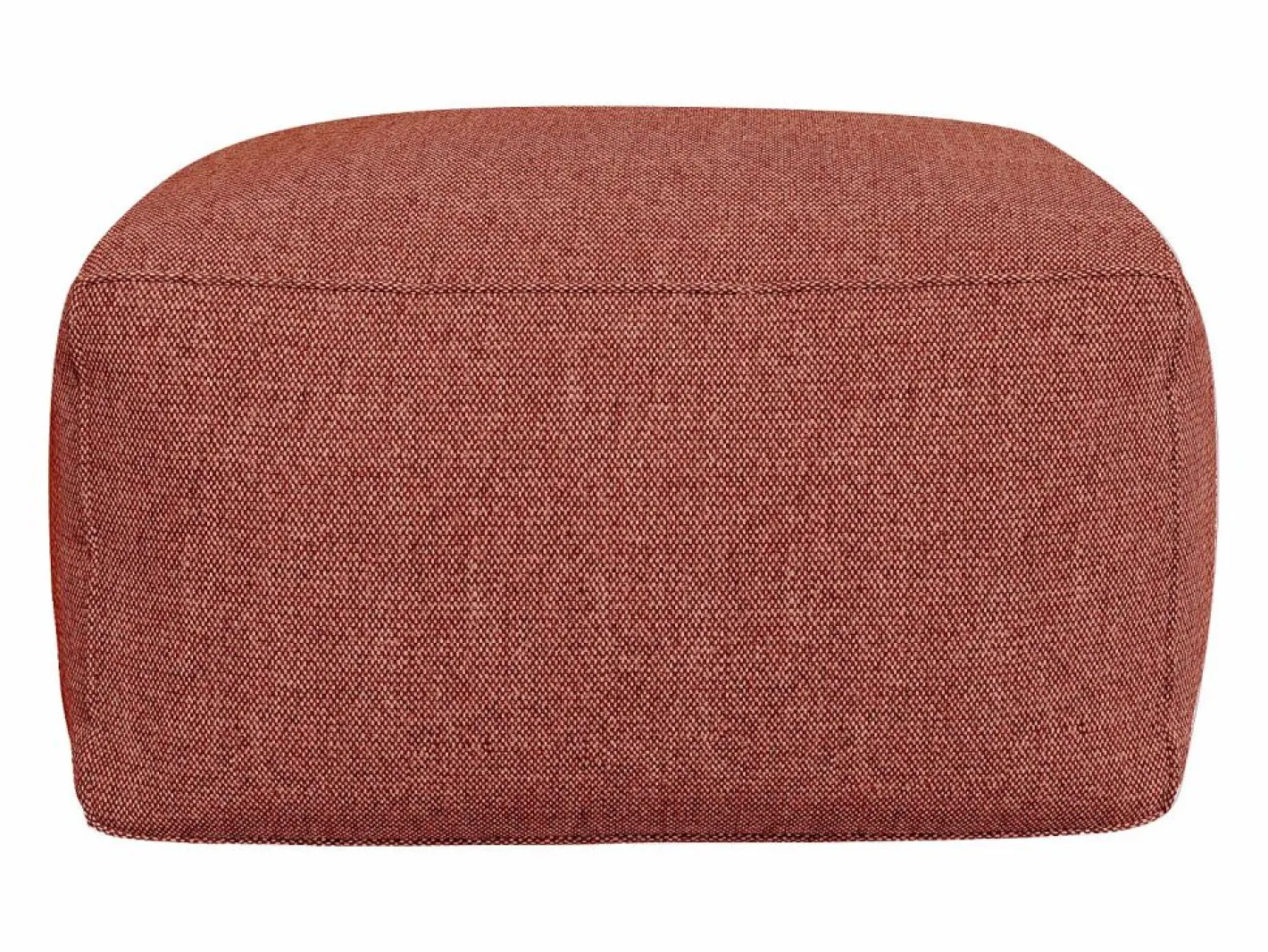 MYLIA Salón de jardín de tela : 1 sofá 1 sillón 1 esquinero 1 puff NOUMARA de Terracota Sale
