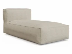 MYLIA Salones De Jardín|Conjunto Sofá Y Sillón|Salón de jardín en tela bouclé 4 plazas: 1 sofá, 1 Chaise longue y un puf - - NOUMARA de