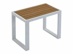 Salón de jardín modular de aluminio - Blanco con cojines beige - NOLLAY de^MYLIA Sale