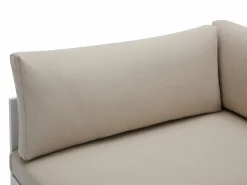 Salón de jardín modular de aluminio - Blanco con cojines beige - NOLLAY de^MYLIA Sale