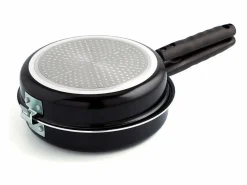 Sartén doble Gastro Fun Quid antiadherente Ø24 cm Negro New