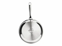 Sartén INOXIBAR 32 cm de acero inoxidable 18% Triply, mango ergonómico, para todo tipo de fuegos incluyendo inducción Plateado Sale