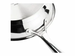 Sartén INOXIBAR 32 cm de acero inoxidable 18% Triply, mango ergonómico, para todo tipo de fuegos incluyendo inducción Plateado Sale