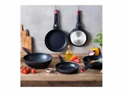 Pyrex Sartén Óptima+ aluminio forjado negro/rojo Ø28 cm Transparente Online