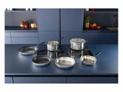 Lagostina Sartén Sauteuse Esperta Triply 28 cm Antiadherente Inducción Acero Inoxidable Sale