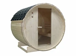 Sauna de exterior 4 plazas, Ancho 185 x Prof. 180 x Alt. 190 cm, ISOKYRO^VOGUE SAUNA Outlet
