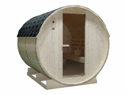 VOGUE SAUNA Sauna De Exterior|Sauna de exterior de 6 plazas, Ancho 185 x Prof. 220 x Alt. 190 cm, ISOKYRO
