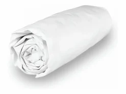 Soleil d'ocre Sábana bajera de polialgodón 180x200 cm PERCALE lino, por Beige Discount