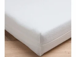 Babycalin Sábana bajera para bebé 60 x 120 cm con cremallera - 100% poliéster impermeable - Blanco Clearance
