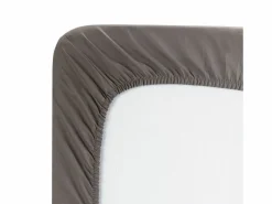 PIKOLIN Sábana bajera 90x200cm| HOME| Algodón| Ajustable| 140 hilos Gris Outlet