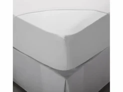 PIKOLIN Sábana bajera 90x200cm| HOME| 100% Algodón| Ajustable Blanco Discount