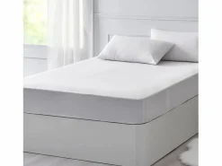 PIKOLIN Sábana bajera 90x200cm| HOME| Algodón| Percal| Extrasuave Blanco New