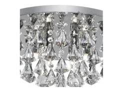 Searchlight Hanna 6 Light Ceiling Semi Flush Light Chrome with Crystals, G9^ New