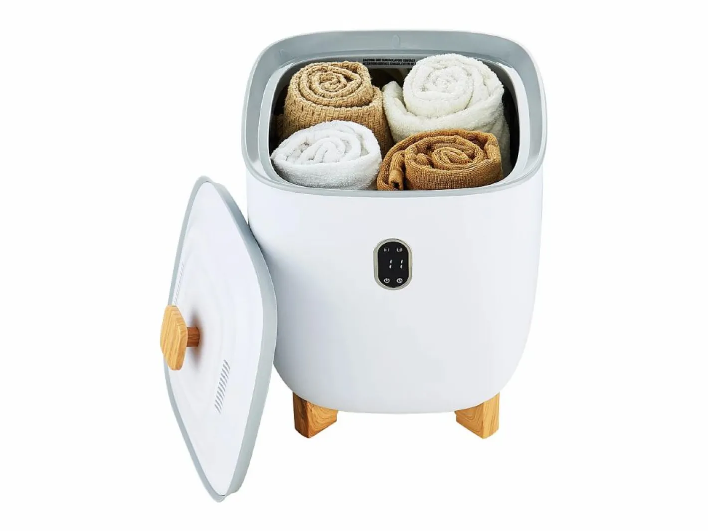 Toallero Eléctrico|Secador de Toallas SucceBuy, Balde Calentador de Toallas 25L, Pantalla LED, Calentamiento por el Fondo, Minutería,