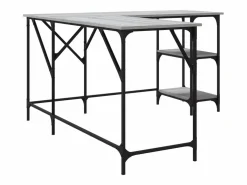 Selma Escritorio madera de ingeniería Sonoma 139x139x75 cm^Garden Furniture Outlet