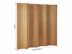 Separador de ambiente 200x250 cm Marrón^ Outlet