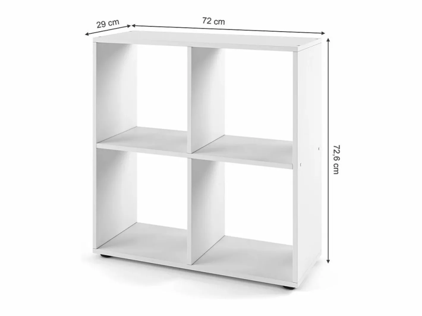 Vicco Separador de ambientes 72.6x29x72 tetra Blanco Discount