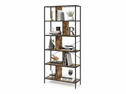 Vicco Separador de ambientes madera antigua 80x30x180 fyrk Marru00f3n Best