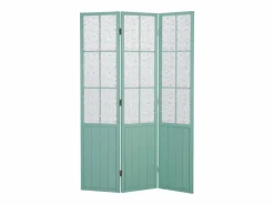 Biombo|Separador de ambientes 170x120x2 cm Turquesa Estilo campestre