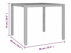 Clicnbuy Comedores De Jardín|Set comedor de jardín 5 piezas con cojines ratán sintético
