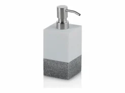 Accesorios De Wc|Set de 4 accesorios de baño RABAT blanco/gris