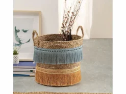 Set de 2 cestas Indie de fibra natural con asas, /naranja^VS Venta-stock New