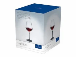 VILLEROY & BOCH Vaso|Set de 4 copas de vino tinto de cristal transparente/ 470 ml, Manufacture Rock