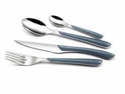 Amefa Set de 24 cubiertos Eclat acero inoxidable Azul Outlet