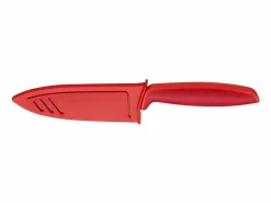 WMF Set de 2 cuchillos Touch rojo, acero inoxidable 18/10, cuchillo de chef 13 cm y universal 9 cm, mangos ergonómicos Best