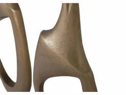 Giner y colomer Set de 2 figuras decorativas en aluminio con acabado en bronce Marru00f3n Sale