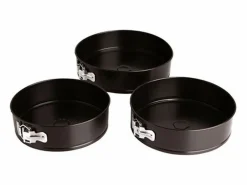 Set de 3 moldes desmontables Quid Sweet Grey 24/26/28 cm Negro Sale