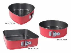 Material Y Utensilios De Cocina|Set de 3 moldes para horno Ø26/Ø25/Ø22 cm